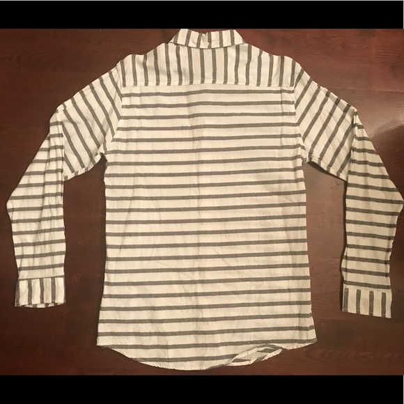 Striped Hudson & Barrow NYC Button-Up Shirt - Picture 3 of 3